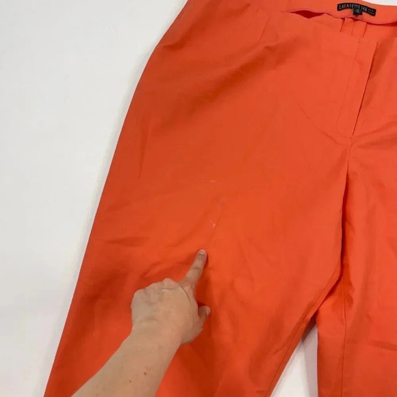 Lafayette 148 Cropped Orange Pants 24W - Picture 2 of 12